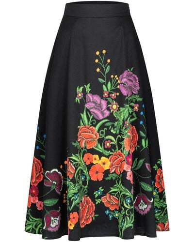 Marianna Déri Embroidery Look Skirt - Multicolor