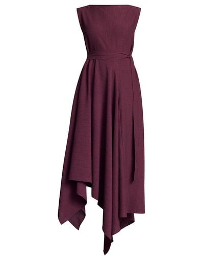 Meem Label Tolson Plum Asymmetric Dress - Purple