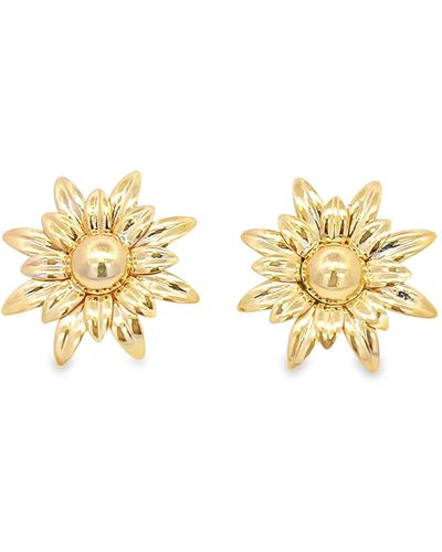 SHYMI Sunflower Burst Earrings - Metallic
