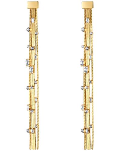 Classicharms En Tassel Zirconia Earrings - Metallic