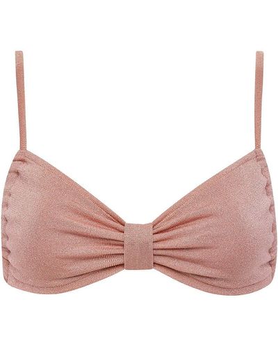 Montce Prima Pink Sparkle Devin Bikini Top