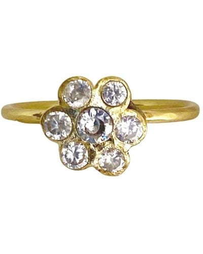 Lily Flo Jewellery Sundance Large Diamond Ring - Metallic