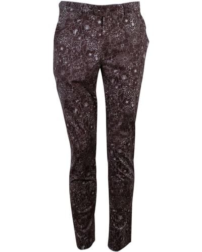 lords of harlech Jack Lux Outline Floral Pant - Grey