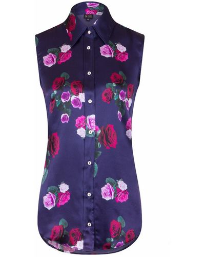 Sophie Cameron Davies Rose Silk Top - Multicolor