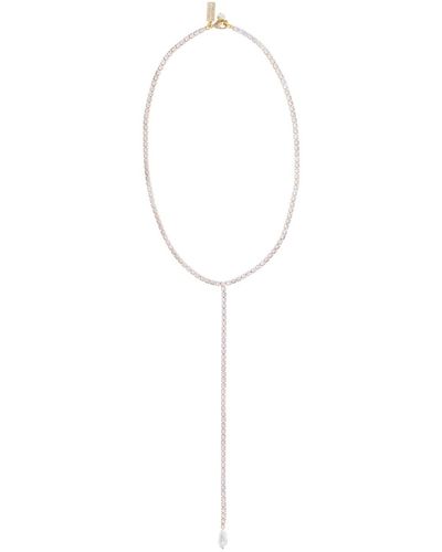 Talis Chains Lariat Necklace Square - White