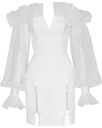 La Musa Swan Dress - White
