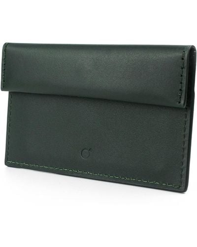 godi. Compact Leather Coin And Card Holder - Green