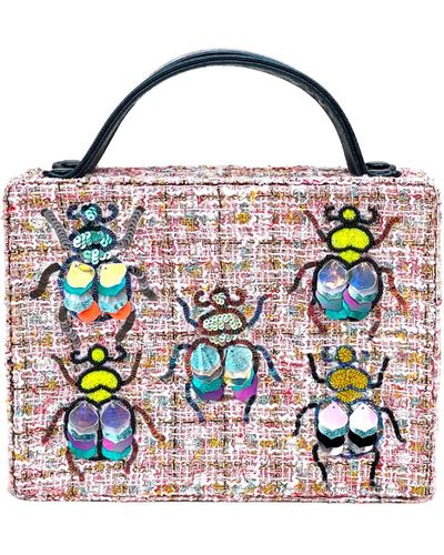 Simitri Tweed Beetle Bag - Multicolor