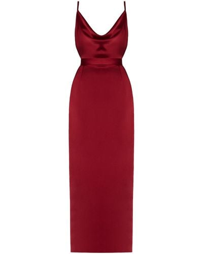 UNDRESS Amila Deep Maxi Evening Gown - Red