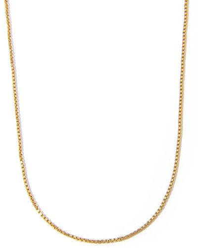 The Essential Jewels Rich Yellow Filled Box Chain - Metallic