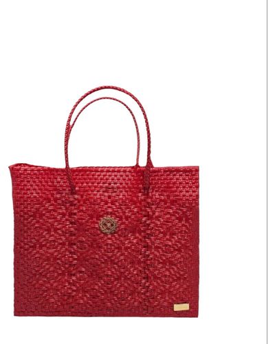 Lolas Bag Small Red Tote Bag