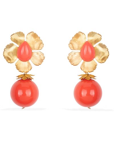 Pats Jewelry Sun Flowers Earrings - Pink