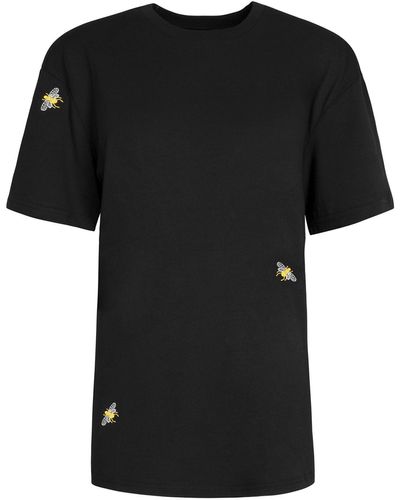 INGMARSON Bee Embroidered T-shirt Black