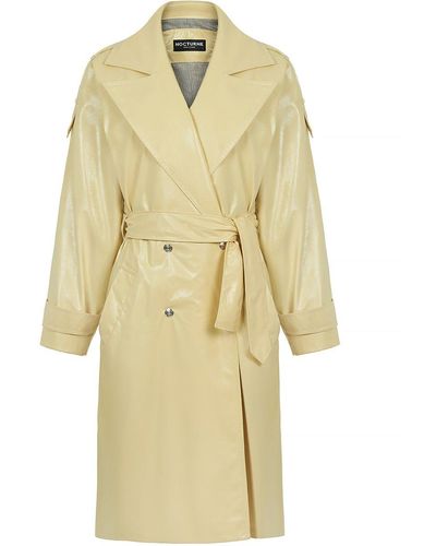 Nocturne Double Breasted Trench Coat - Multicolour