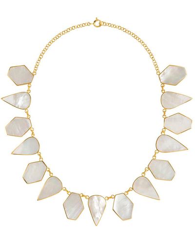 freya rose Warrioress Mother Of Pearl Necklace - Natural