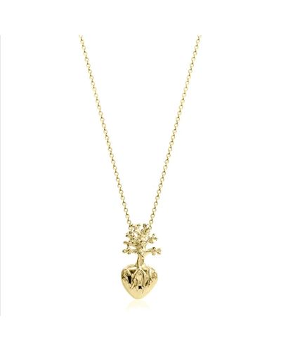 Sophie Simone Designs Frida Heart Mini Necklace - Metallic