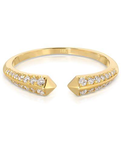 Maya Brenner Open Diamond Ring - Metallic