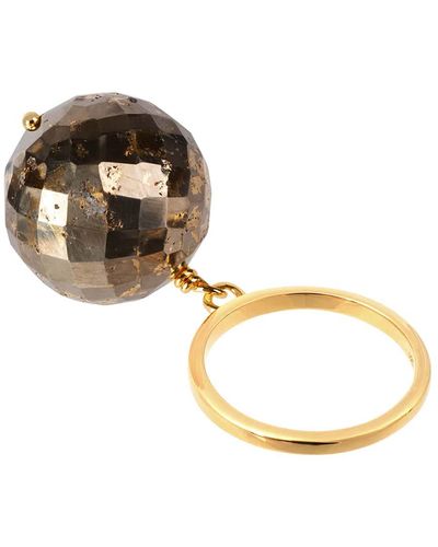 Amadeus Bubble Pyrite Ring - Metallic