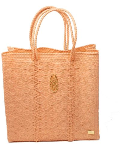 Lolas Bag Medium Coral Tote Bag - Orange