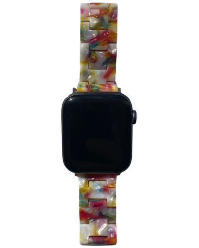 CLOSET REHAB Apple Watch Band In Light Multicolor - Black