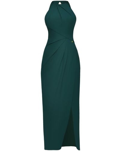 Angelika Jozefczyk Draped Dress Sofia Emerald - Green