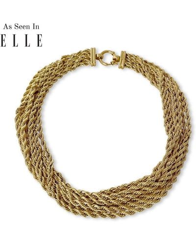 Anisa Sojka Layered Rope Necklace - Metallic