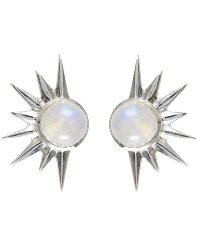 Charlotte's Web Jewellery Total Eclipse Statement Stud Earrings - Metallic