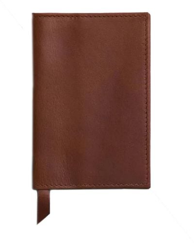 VIDA VIDA Classic Tan Leather Passport Cover - Brown