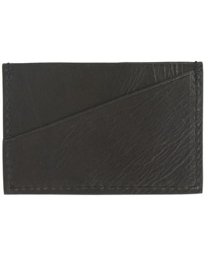 VIDA VIDA Classic Leather Credit Card Holder - Black