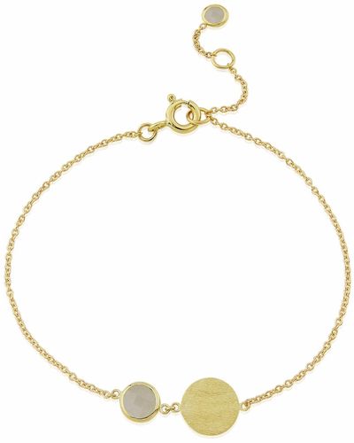 Auree Bali 9ct Gold June Birthstone Bracelet Moonstone - Metallic