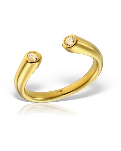 Elle Macpherson Arese Ring, Vermeil - Metallic