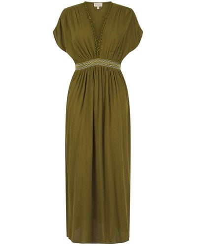 Nooki Design Jojo Maxi Dress Olive S - Green