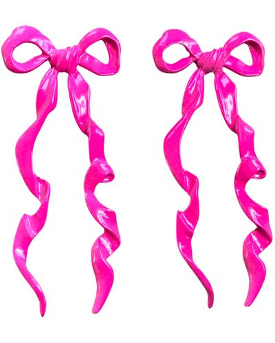The Pink Reef Hot Pink Colour Bow