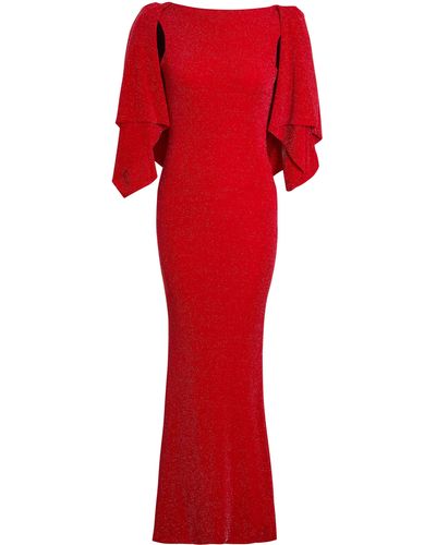 Sarvin Cowl Back Gown - Red