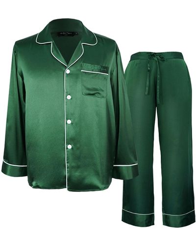 NOT JUST PAJAMA 's Silk Essentials Pajama - Green