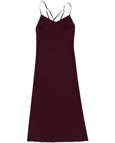 Nokaya The Lady Silk Maxi Dress - Purple