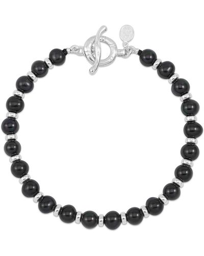 Dower & Hall Pearls Halo Bracelet - Black