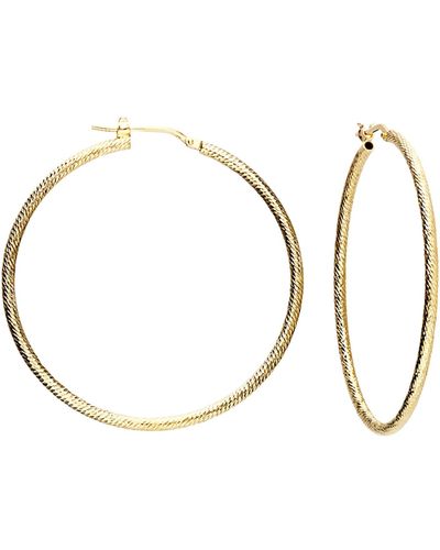 Kaizarin Large Hoop Earrings In Yellow - Metallic
