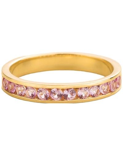 Juvetti Margo Ring In Pink Sapphire - Metallic