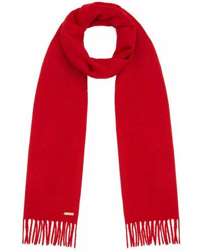 Hortons England The Windsor Cashmere Scarf - Red