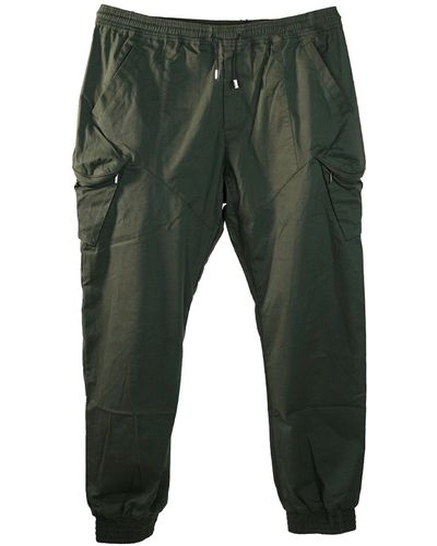 Smart and Joy Cargo Trousers Tightened At The Ankles - Green