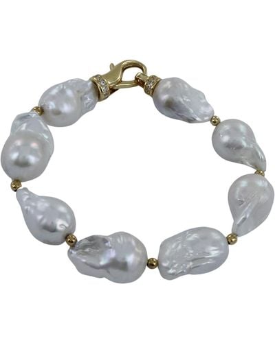 Reeves & Reeves Baroque Pearl Bracelet - Metallic