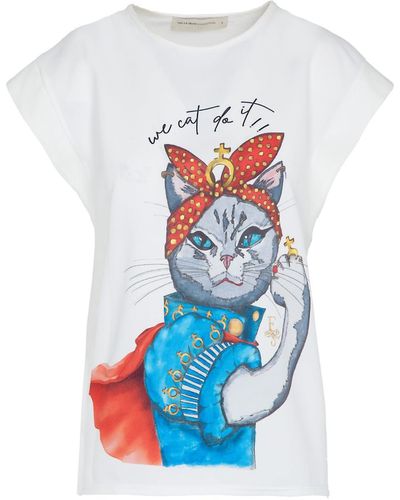 The Extreme Collection Cotton T-shirt Theodora - Blue