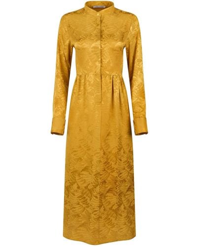 Boutique Kaotique Silk Dress - Yellow