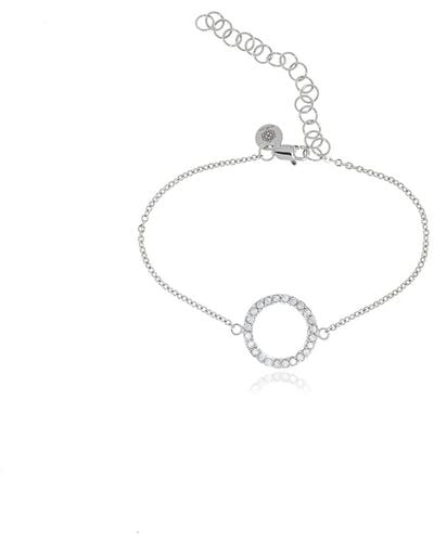 Georgina Jewelry Silver Infinity Diamond Bracelet - Metallic