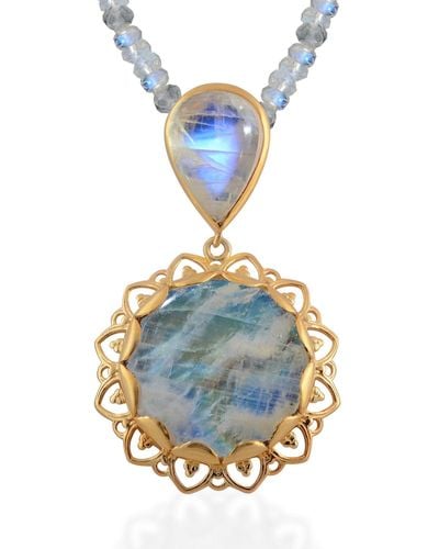 Emma Chapman Jewels Amli Moonstone Pendant - White