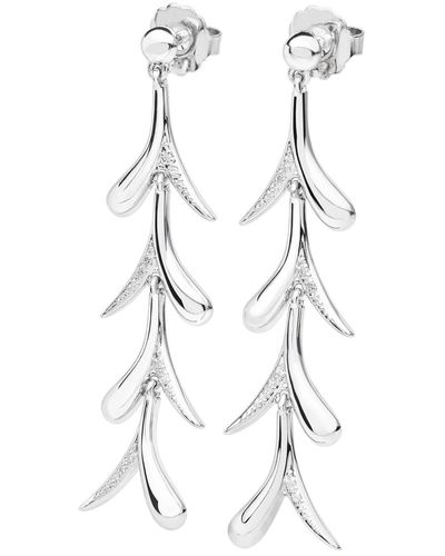 Lucy Quartermaine Sycamore Kiss Earrings - White