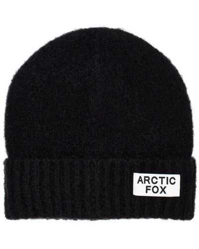 Arctic Fox & Co. The Mohair Beanie In Midnight - Black