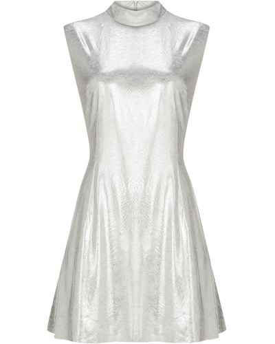 Khéla the Label Cutelogist Dress In Metallic - White