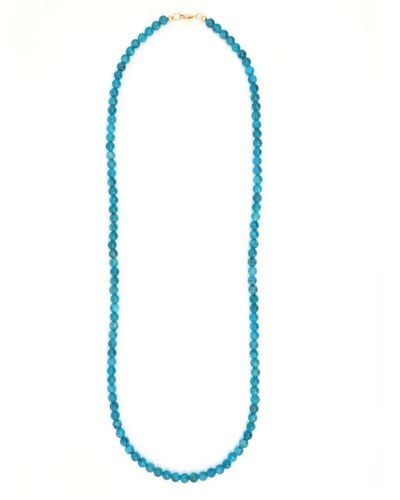 Shar Oke Green Apatite Beaded Necklace - Blue